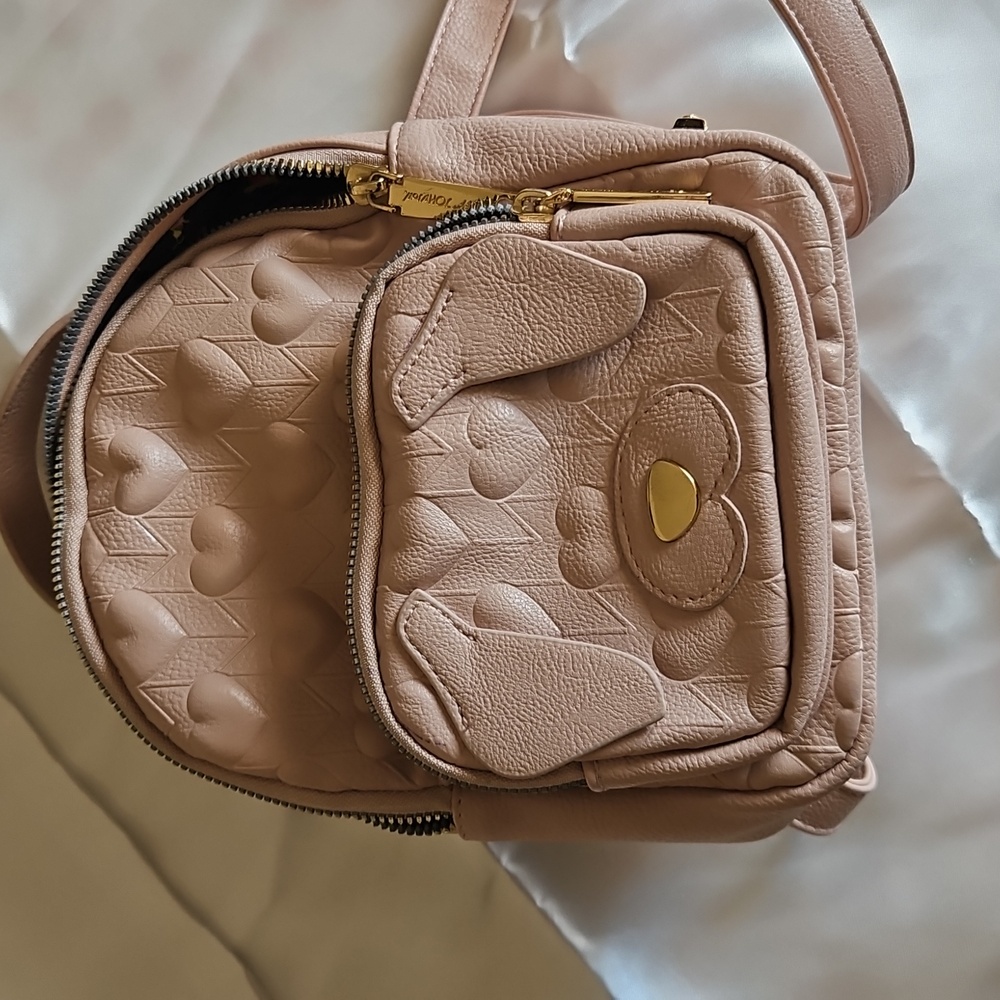 Betsey Johnson Pink Heart Mini Bag